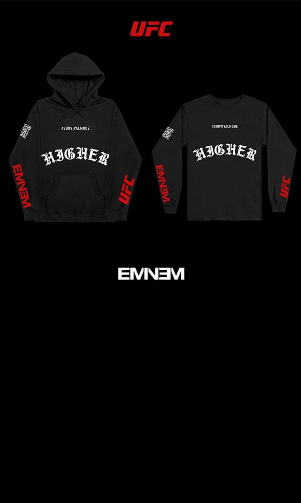 UFC x Eminem Higher Hoodie (Black) – Official Eminem Online Store